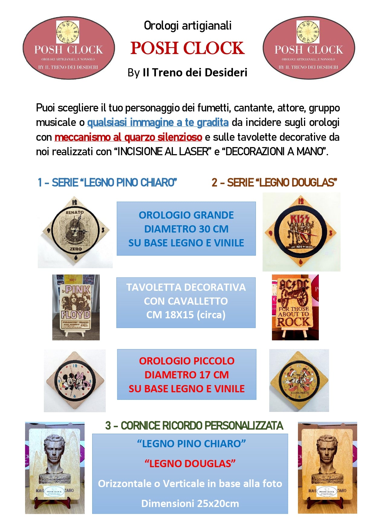 TAVOLETTA DECORATIVA - LED ZEPPELIN - legno con incisione laser