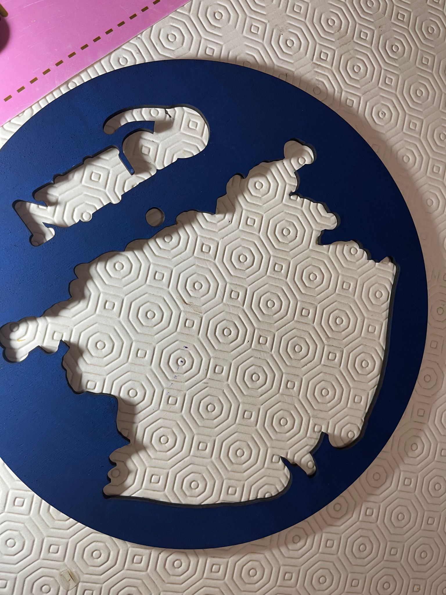 OROLOGIO PARETE  QUEEN - legno e vinile con incisione laser e decorazione a mano