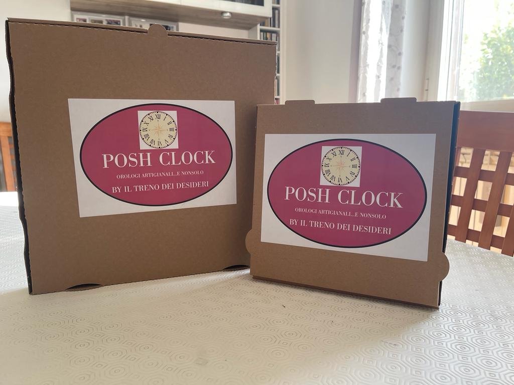 OROLOGIO PARETE  QUEEN - legno e vinile con incisione laser e decorazione a mano